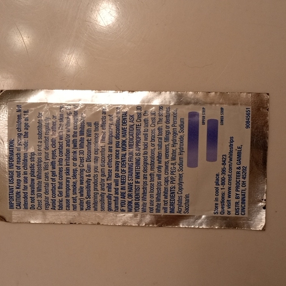 Crest 3d white strips/ $1.00 per package. $14 for 14. Hundreds available. - Picture 2 of 2